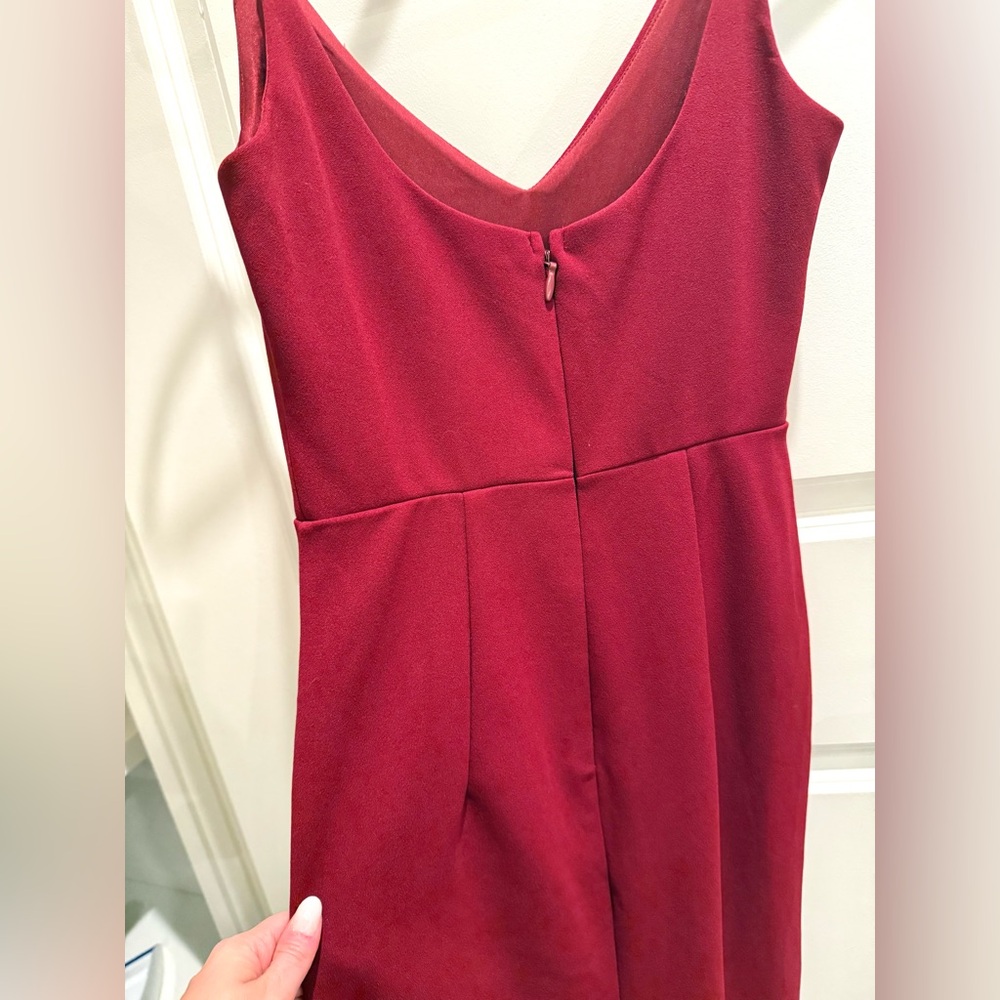 Lulus Infinite Glory Wine Red Maxi Dress NWOT - Picture 5 of 9